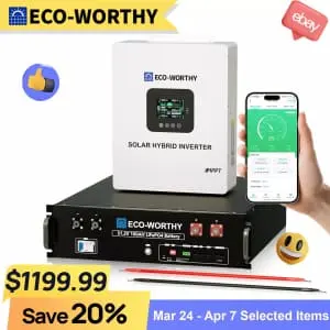 Eco-Worthy 5,120Wh Home Backup Power Solar Hybrid Inverter