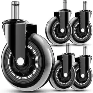 RidRed 3" Chair Casters 5-Pack