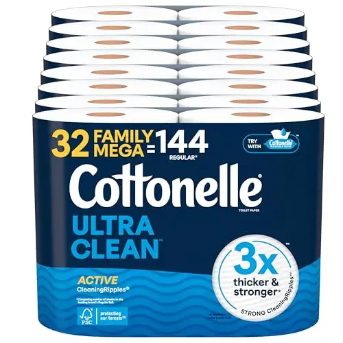 Cottonelle Ultra CleanCare 超舒适卫生纸，32超大卷