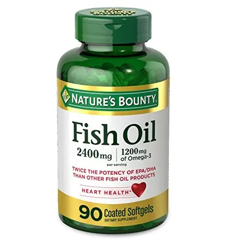 Nature's Bounty Fish Oil 2400 Mg Double Strength Odorless Softgels, Omega 3, 90-Count, only $10.14, free shipping