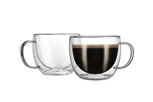 CNGLASS 双层隔热玻璃咖啡杯2 件套
