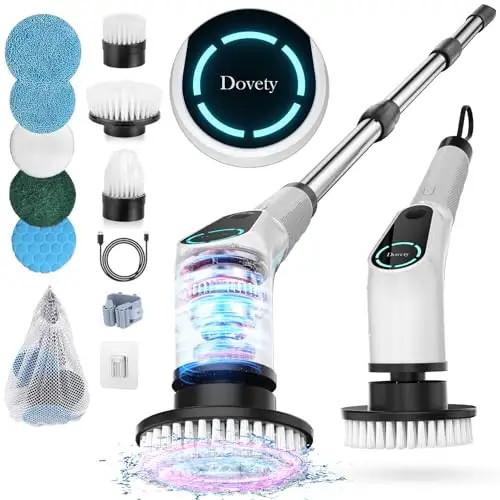 省时省力！Dovety 升级版电动旋转清洁刷套装
