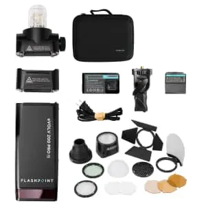 Flashpoint eVOLV 200 Pro TTL Pocket Flash Round Head Pro Kit
