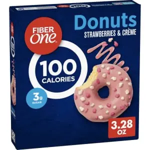 Fiber One Strawberries and Creme Donut 4-Pack