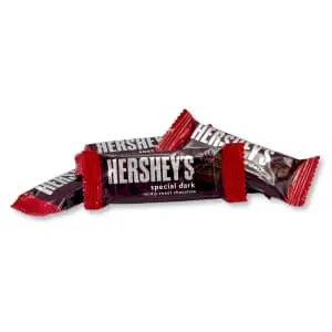Hershey's Snack Size Special Dark Mildly Sweet Chocolate 5-lb. Bag