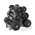 CAP Barbell 32-Lb Neoprene Dumbbell Set w/ Storage Rack