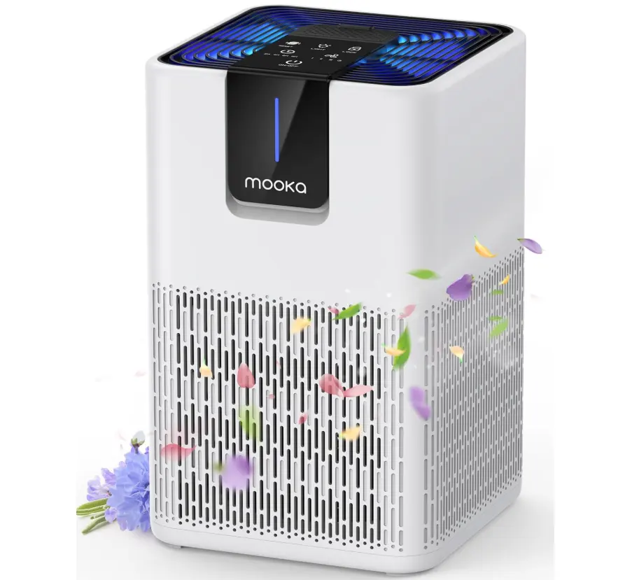 70% OFF—act fast before we come to our senses! Last chance or regret forever!! (50%code+20$ COUPON) on MOOKA M05 Air Purifiers for Home Large Room,White,Grab the Best Mother’s Day Gift Now!