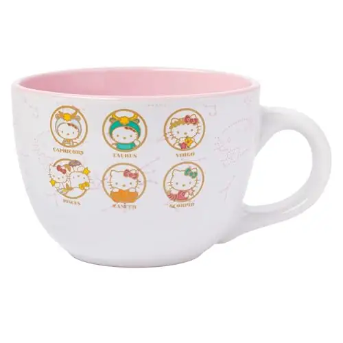 Silver Buffalo Hello Kitty 陶瓷汤杯，24 oz