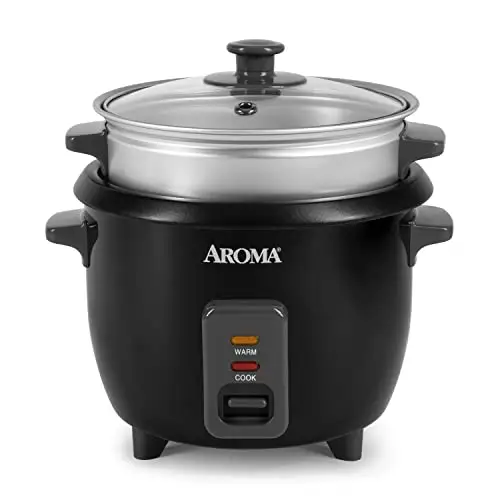 Aroma 3杯米量电饭煲，带蒸屉