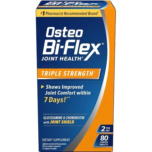 Osteo Bi-Flex 三倍效超浓缩维骨力，80片，原价$30.29，现点击两个·coupon后仅售 $10.04，免运费