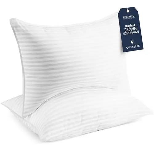 Beckham 奢华睡眠枕头，带冷却效果，Queen Size，2个