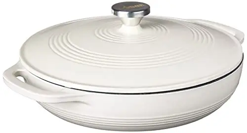 Lodge 陶瓷珐琅铸铁锅 3.6夸脱带盖