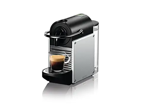 De'Longhi Nespresso Pixie 浓缩咖啡机 1100毫升 铝 银色