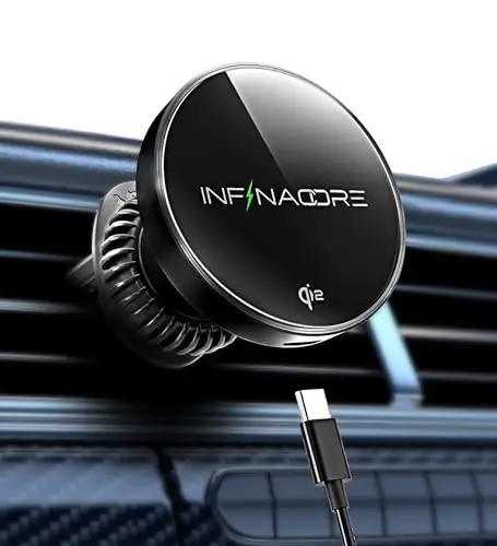 InfinaCore 超快速磁性无线车载充电器