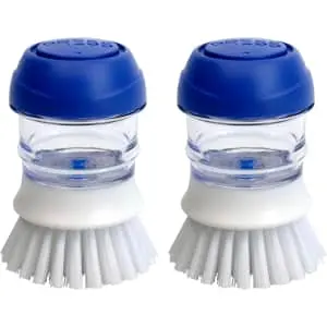 Celox Dish Brush with Soap Dispenser 2-Pack