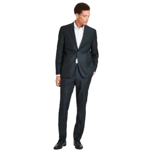 Nick Graham Men's Slim-Fit Windowpane Check Suit