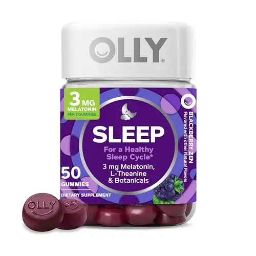OLLY 睡眠软糖,黑莓,50粒