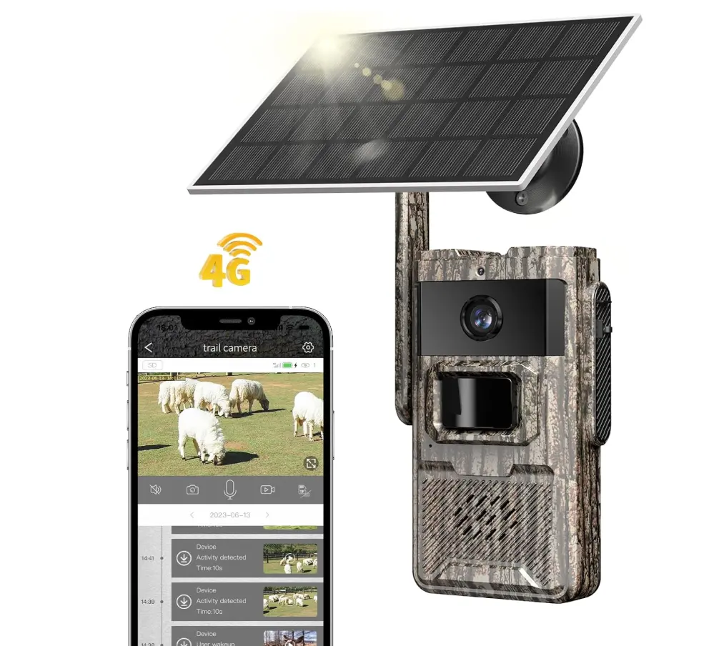 实用好物，节日特惠！TKENPRO 太阳能 4G LTE 越野监控摄像机，内置 SIM 卡，2K 高清有夜视功能，可运动激活，防水 IP66，折上折后仅售 $39.99 免运费！