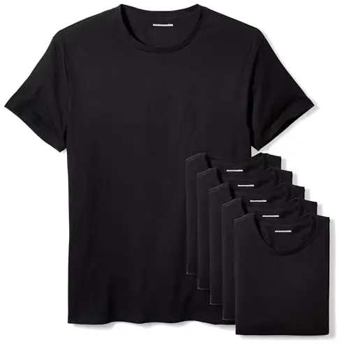 Amazon Essentials 男士圆领 全棉 T恤衫6件装