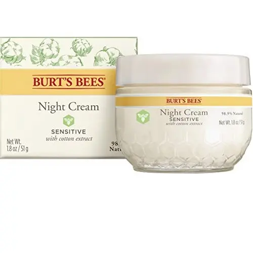 Burt's Bees 小蜜蜂 天然 零敏 晚霜，1.8oz/ 50g，原价$14.99，现仅售$10.99，免运费。