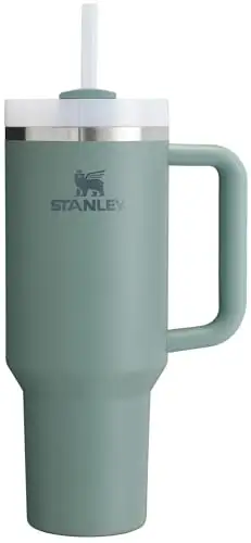 Stanley Quencher H2.0 平底杯带吸管 ,40 盎司