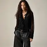 J.Crew Ruffle button-up shirt