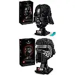 LEGO Star Wars Helmet Bundle- Kylo Ren Helmet 75415 and Darth Vader Helmet 75304