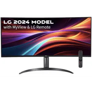 Open Box LG 34" Ultrawide 1440p HDR10 100Hz Curved IPS Smart Monitor