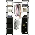 2-Tower 9-Shelves Mainstays Non-Woven Closet Organizer