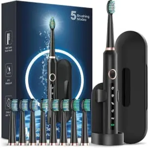 Rtauys M5 Sonic Electric Toothbrush w/ 8 Brush Heads