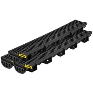 Vevor 40" Driveway Trench Drain System 3-Pack