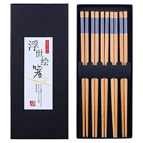 日式竹制筷子 5 对