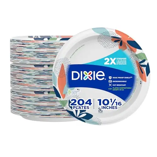 Dixie 一次性 10吋纸盘 204个