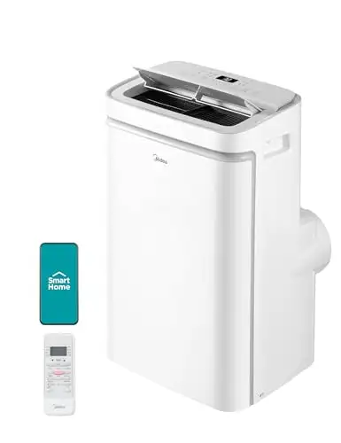Midea美的 12,000 BTU ASHRAE（8,000 BTU SACC）智能 移动式 空调