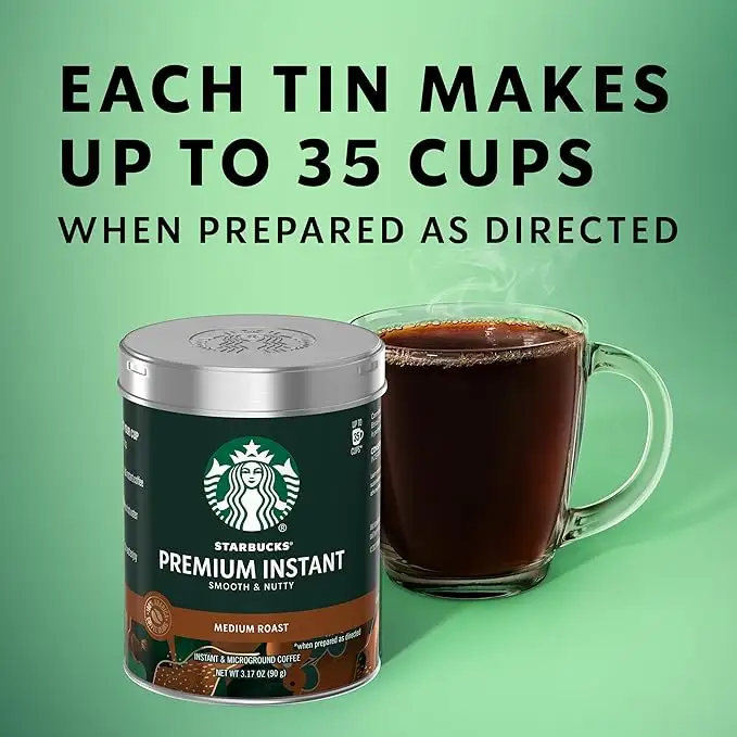 Starbucks 中度烘培速溶咖啡，3罐