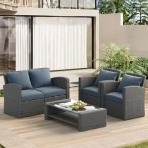 Eljget 4-Piece Patio Conversation Set