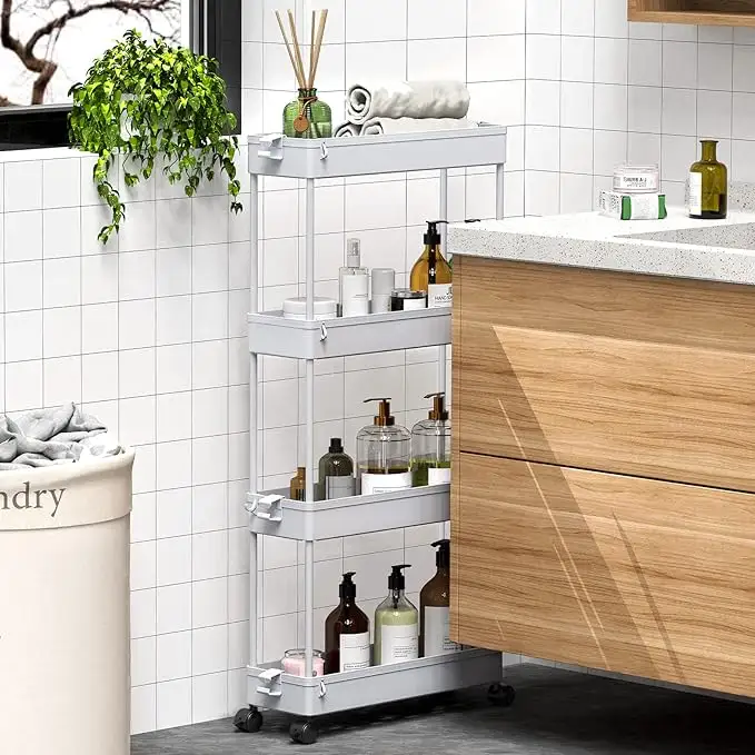 SPACEKEEPER 紧凑型4层收纳小推车