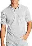 2-Pack Hanes Men's Short-Sleeve Jersey Pocket Polo