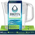 Brita Plastic 6-Cup Denali Water Pitcher w/ Elite Filter