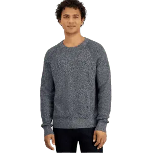 Michael Kors Men's Modern-Fit Textured Mouliné Sweater