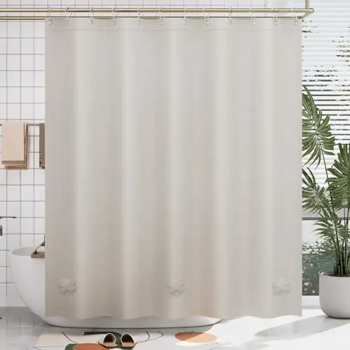 AmazerBath 防水加重厚浴帘-棕褐色