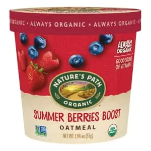 Nature's Path Organic Summer Berries Boost Instant Oatmeal
