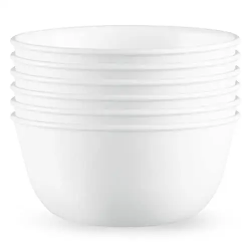 Corelle 28盎司纯白色碗，6个