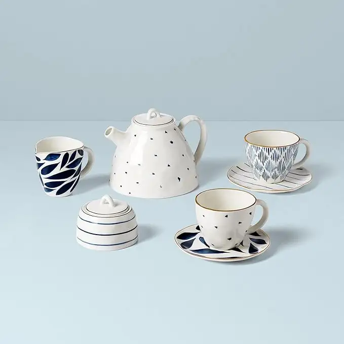 Lenox 蔚蓝海岸系列下午茶茶具 9件套