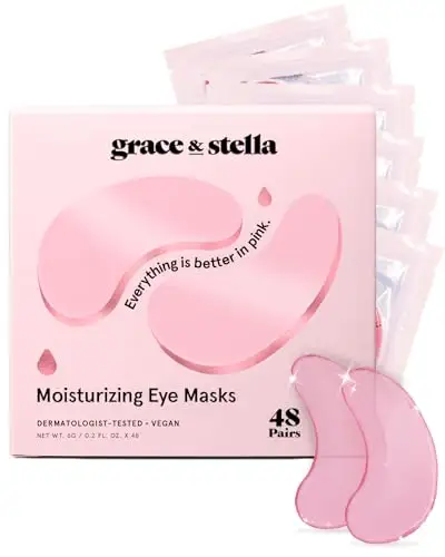 grace & stella眼部浮肿眼膜(48 双,粉色)