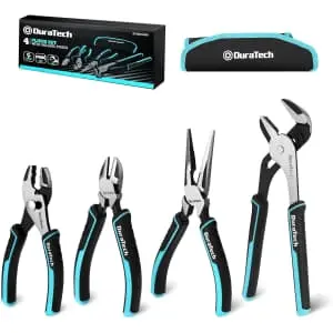 DuraTech 4-Piece Pliers Set with Pouch