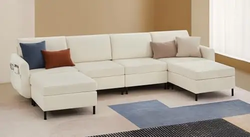 SONGMICS HOME 模块化沙发,可转换 6 座U形沙发