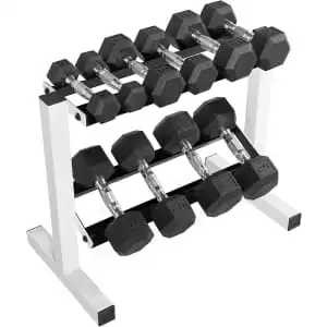 CAP 150-lb. Dumbbell Set with Rack