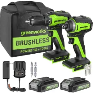 Greenworks 24V Cordless Drill & Impact Driver Combo