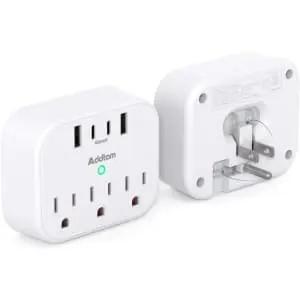 Addtam Cruise Ship Essentials Non-Surge Protector Power Strip Deals at Amazon